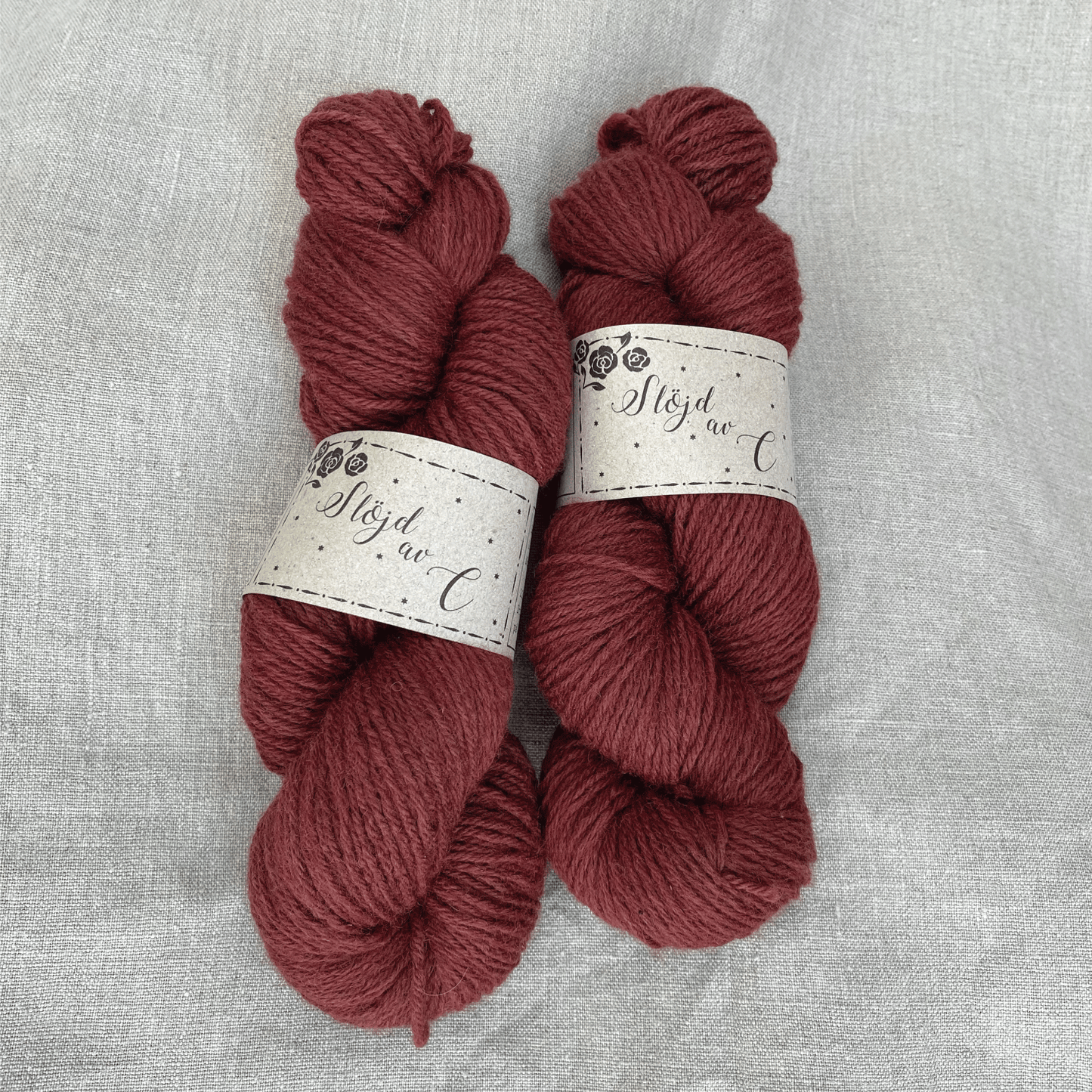 Garn, Merino kall burgundy
