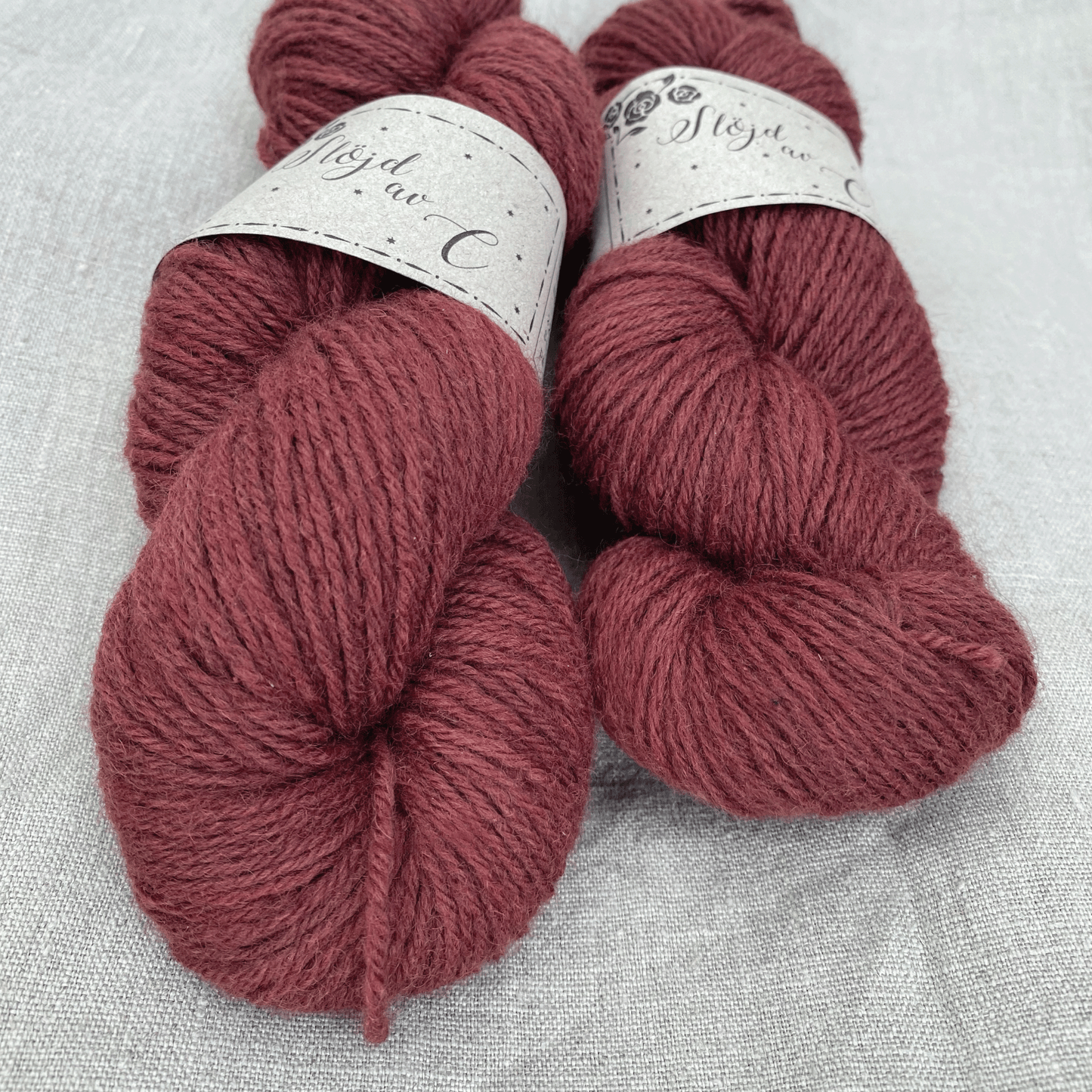 Garn, Merino kall burgundy