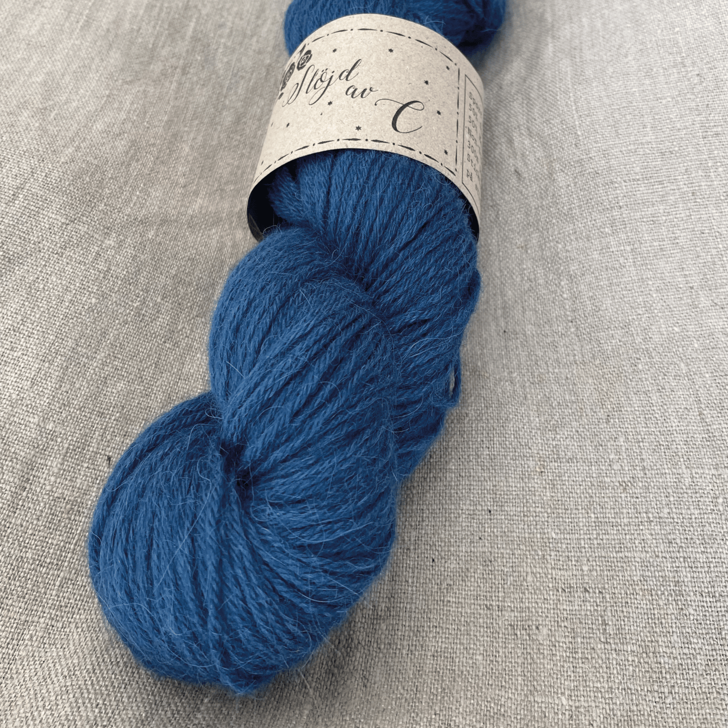Garn, Alpacka merino indigoblå