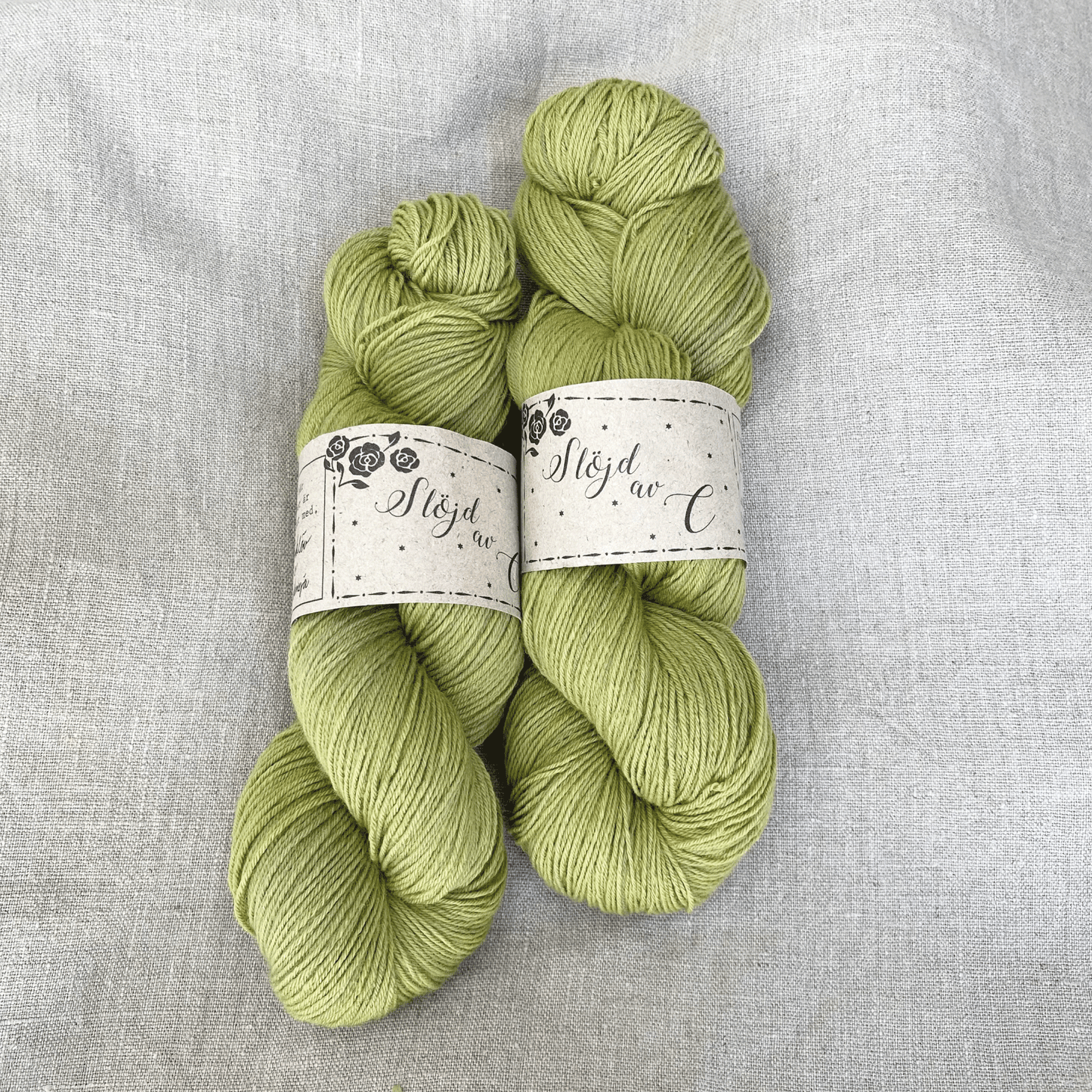 Garn, Fin merino varm lime