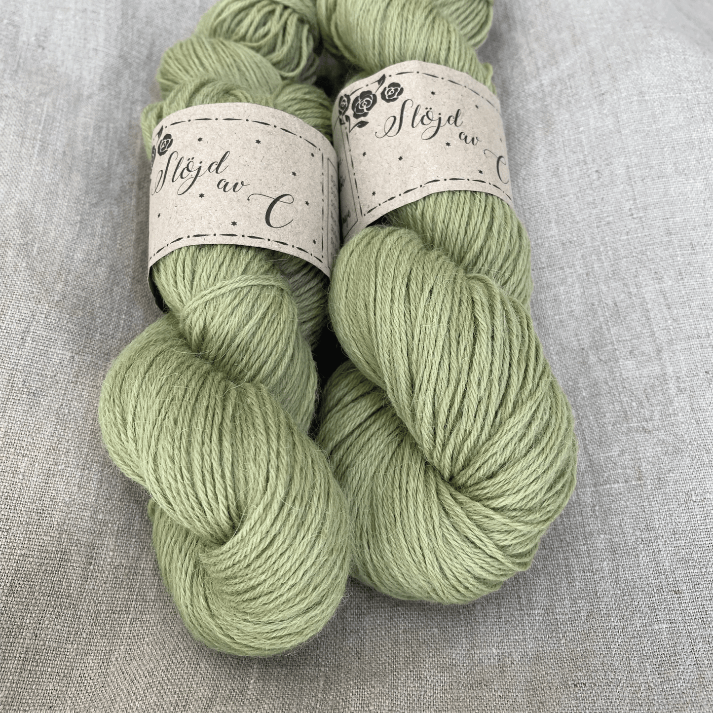 Garn, Alpacka merino dov lime